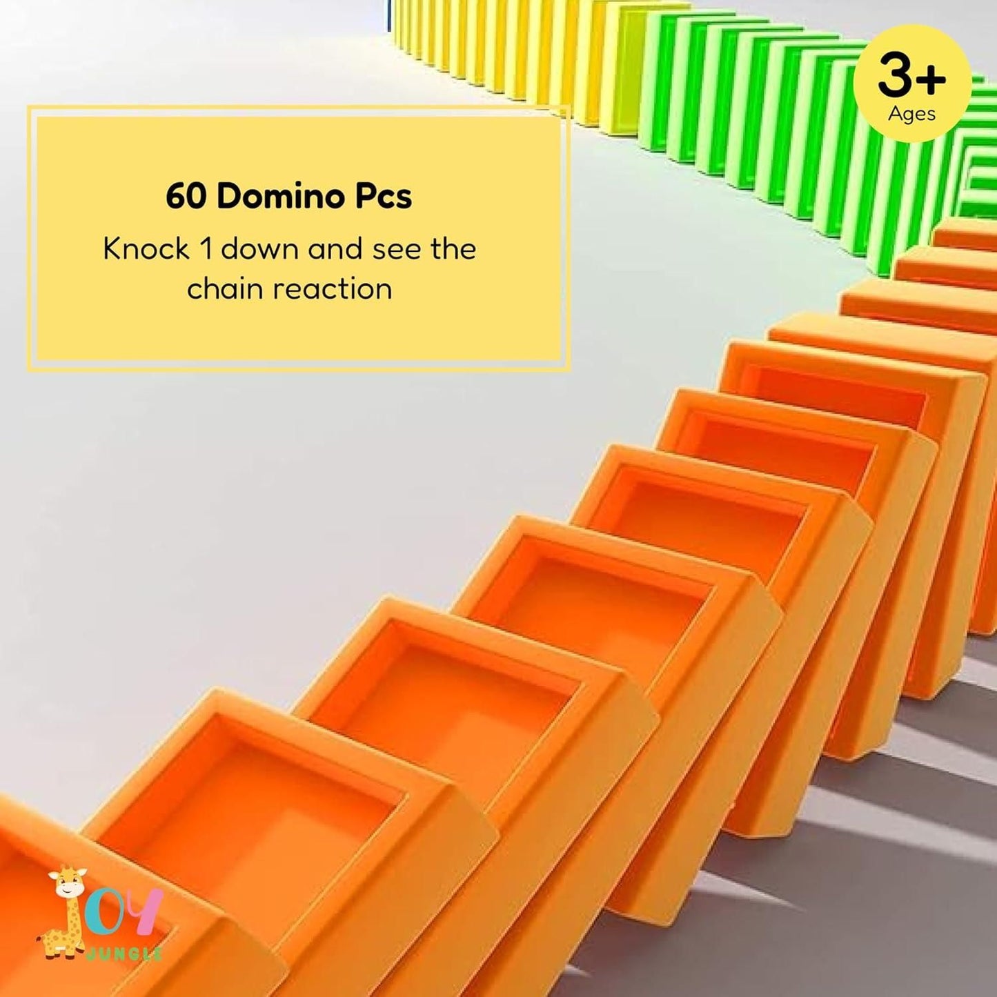 Educational Domino Train Set for Kids – Safe, Fun & Interactive